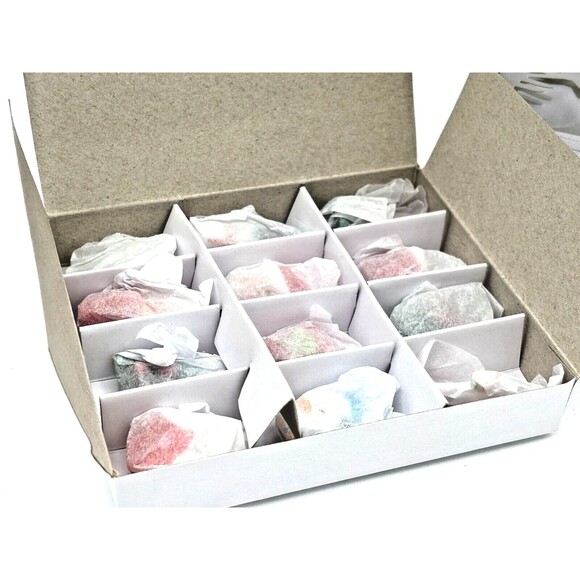 Pier 1 Imports Blown Art Glass Christmas Tree With 12 Min Glass Ornaments 6" h - Picture 8 of 11